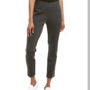 NWT St John Charcoal Gray Melange Ankle Pants - size Large